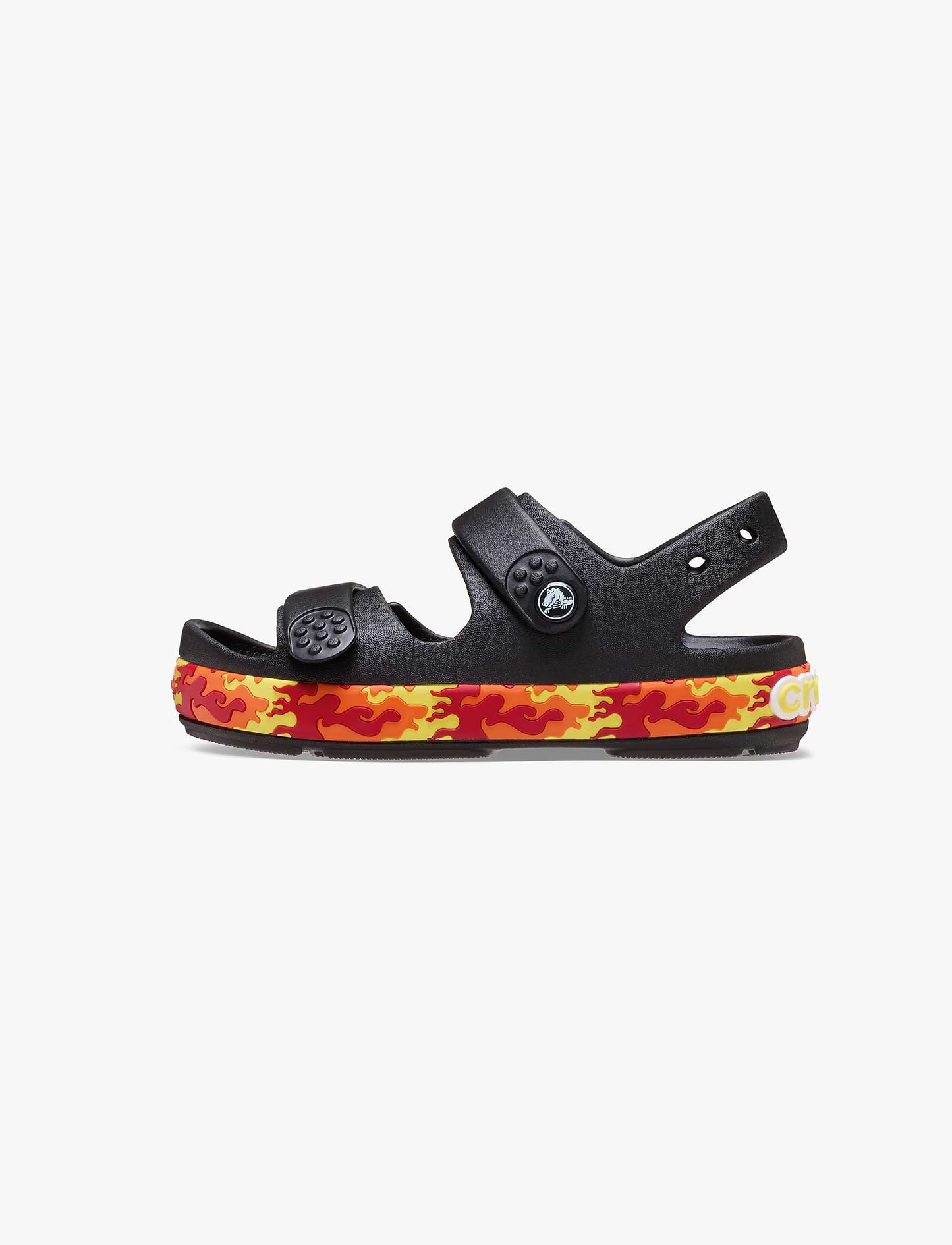Crocs Crocband Cruiser Flames - סנדלי קרוקס קרוקבנד לילדים בצבע שחור