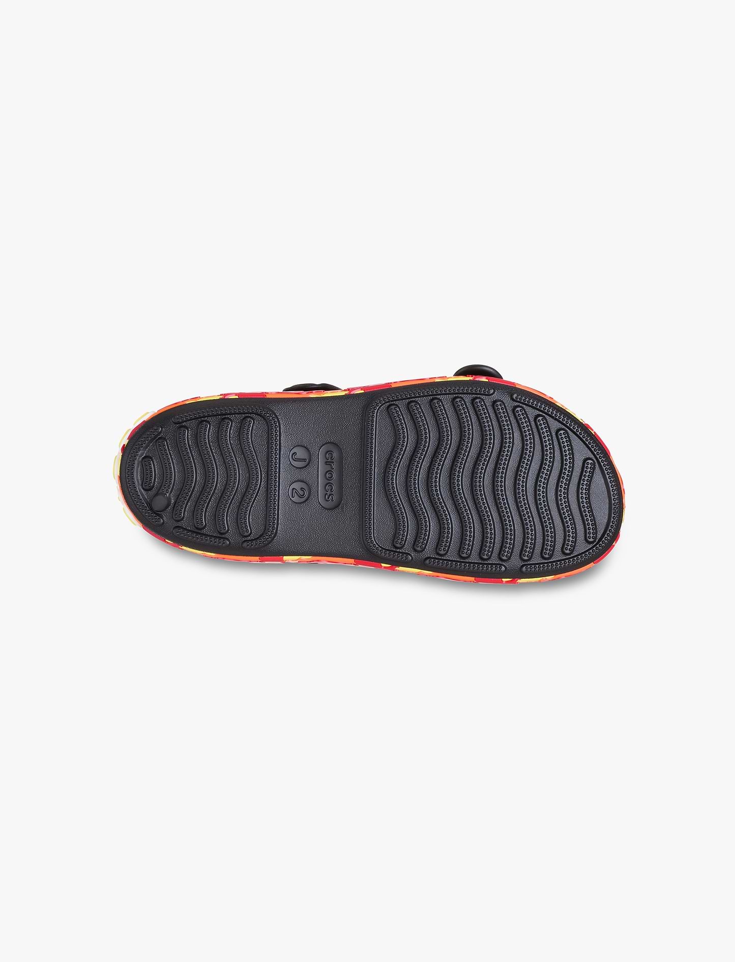 Crocs Crocband Cruiser Flames - סנדלי קרוקס קרוקבנד לילדים בצבע שחור