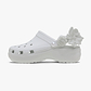 Crocs Classic Platform Bouquet Clog - כפכפי קלוג פלטפורמה קרוקס לנשים בצבע מון לייט