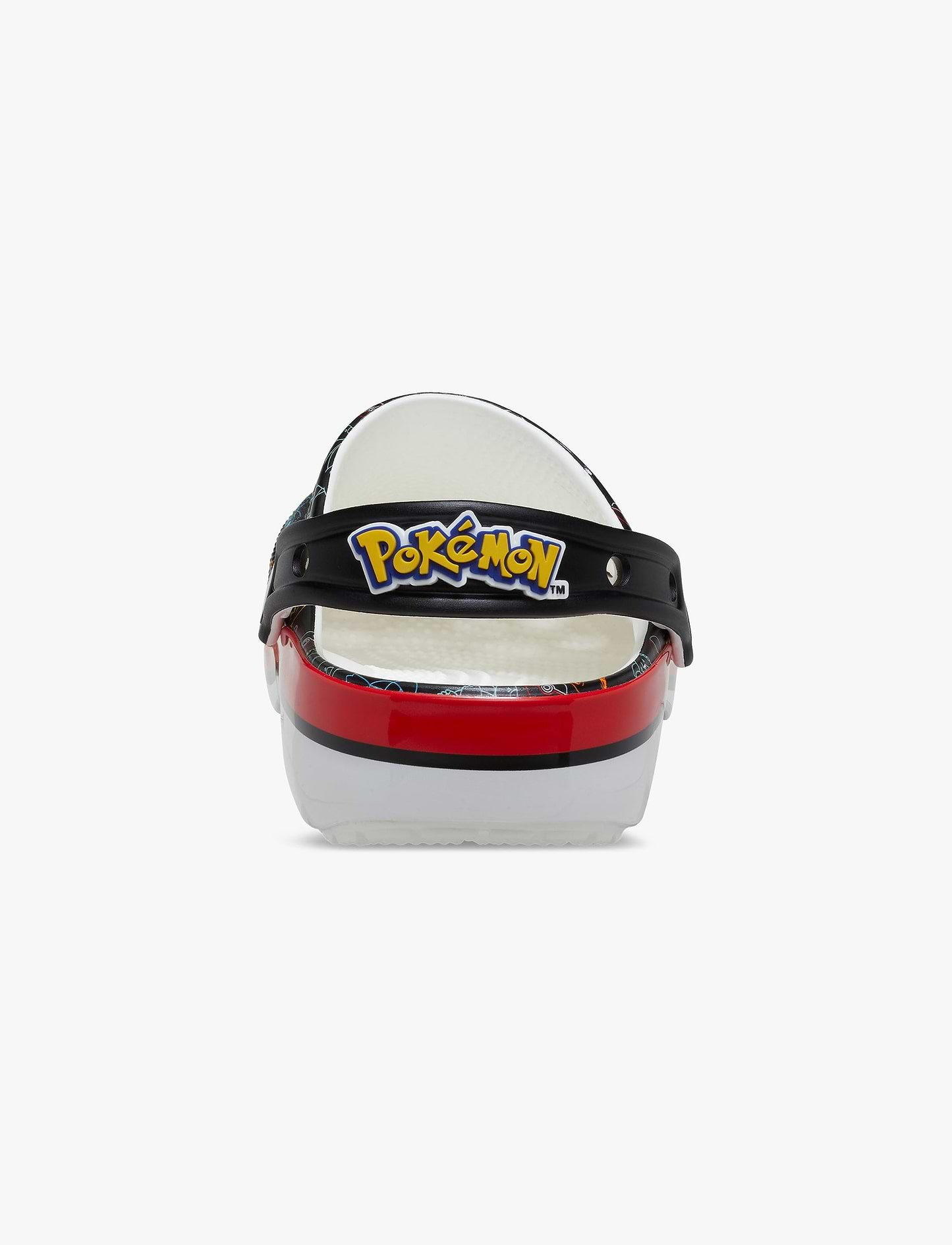 Crocs Pokemon Print Classic Clog K - כפכפי קלוג קרוקס פוקימוןן פרינט לילדים שחור/לבן