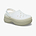 Crocs Classic Stacked Clog - כפכפי פלטפורמה קרוקס לנשים בצבע לבן גיר/קרם