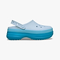Crocs Classic Stacked Clog - כפכפי פלטפורמה קרוקס לנשים בצבע מרינה כחול
