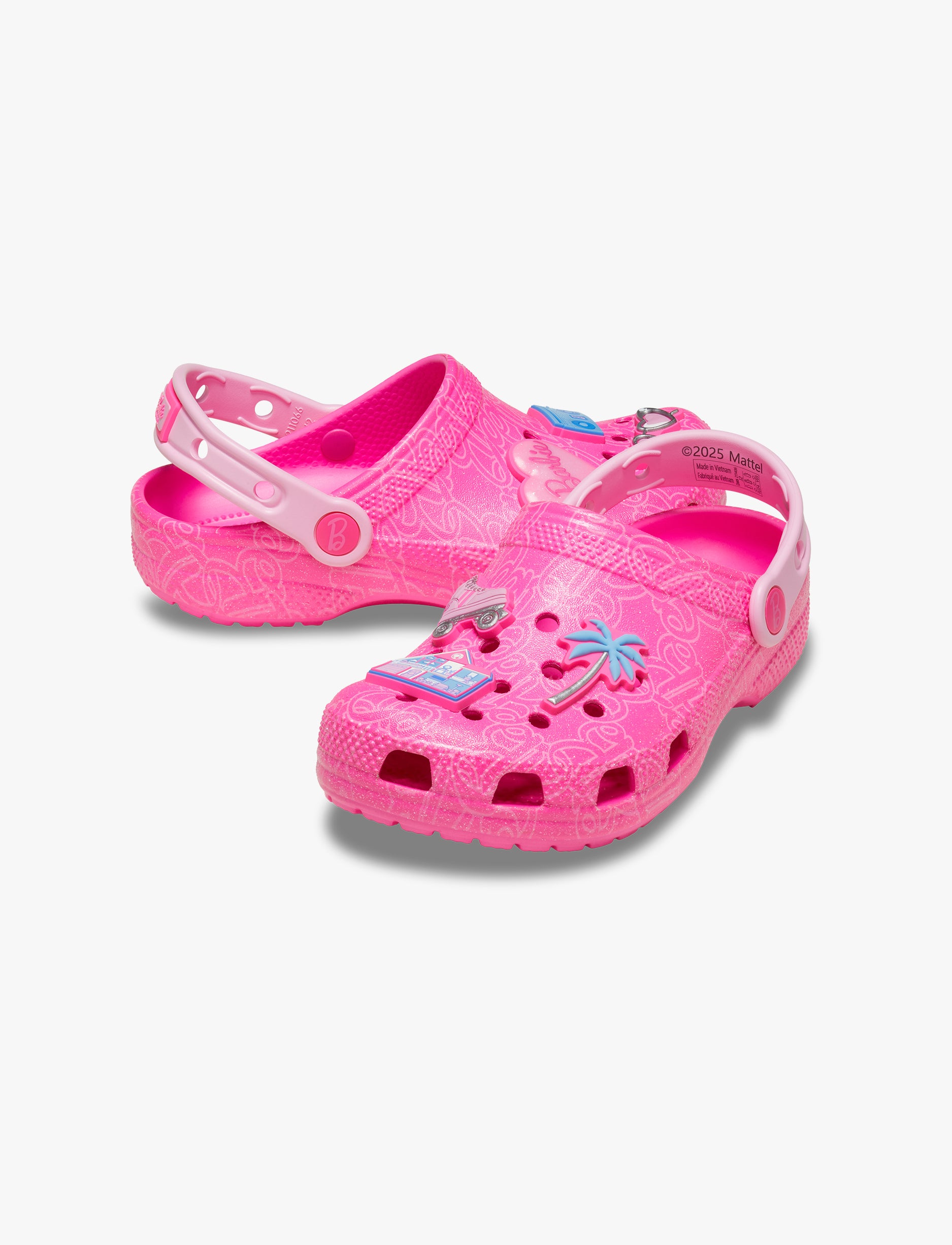 Crocs Barbie Classic Clog K - כפכפי קרוקס קלוג ברבי לבנות בצבע ורוד