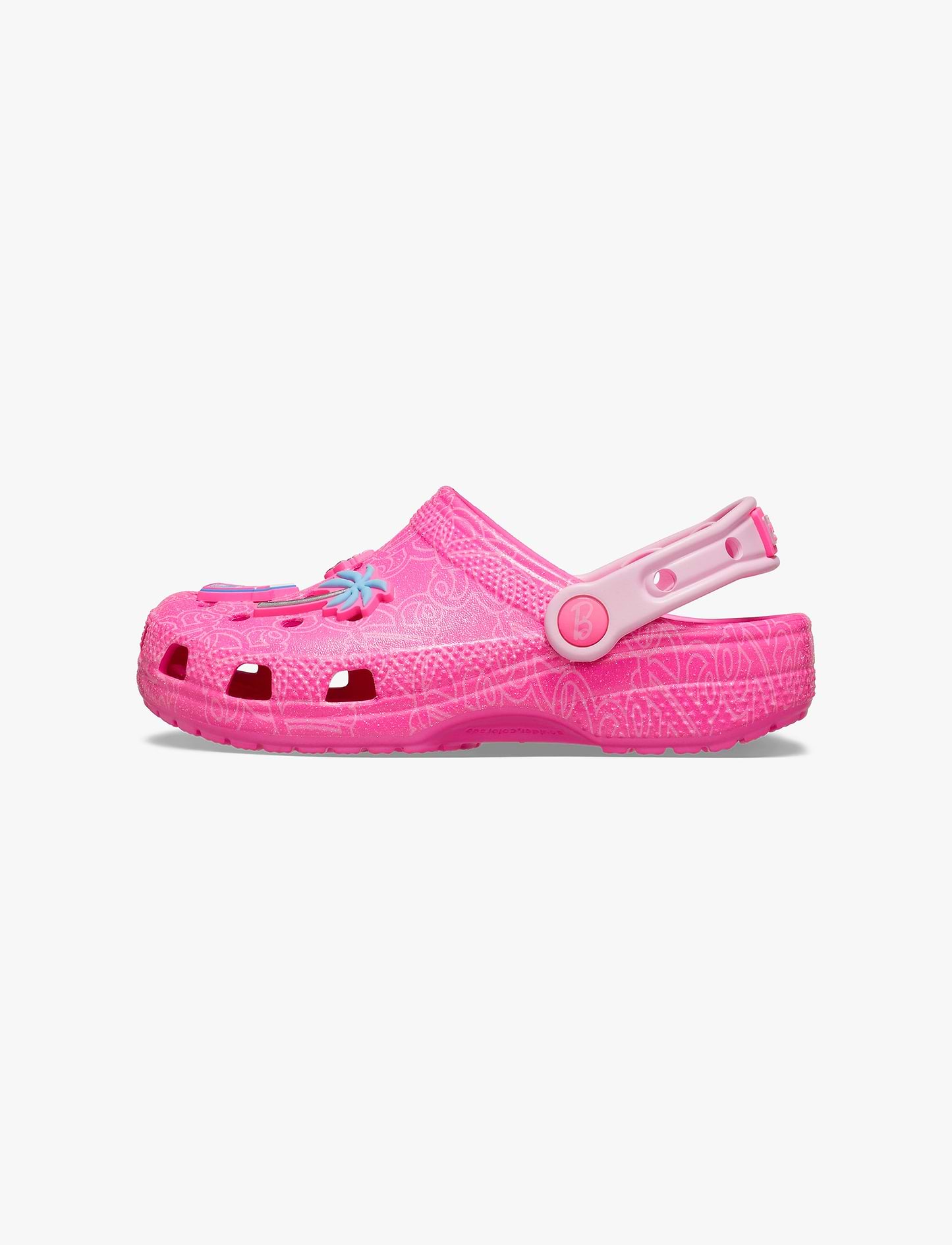 Crocs Barbie Classic Clog K - כפכפי קרוקס קלוג ברבי לבנות בצבע ורוד