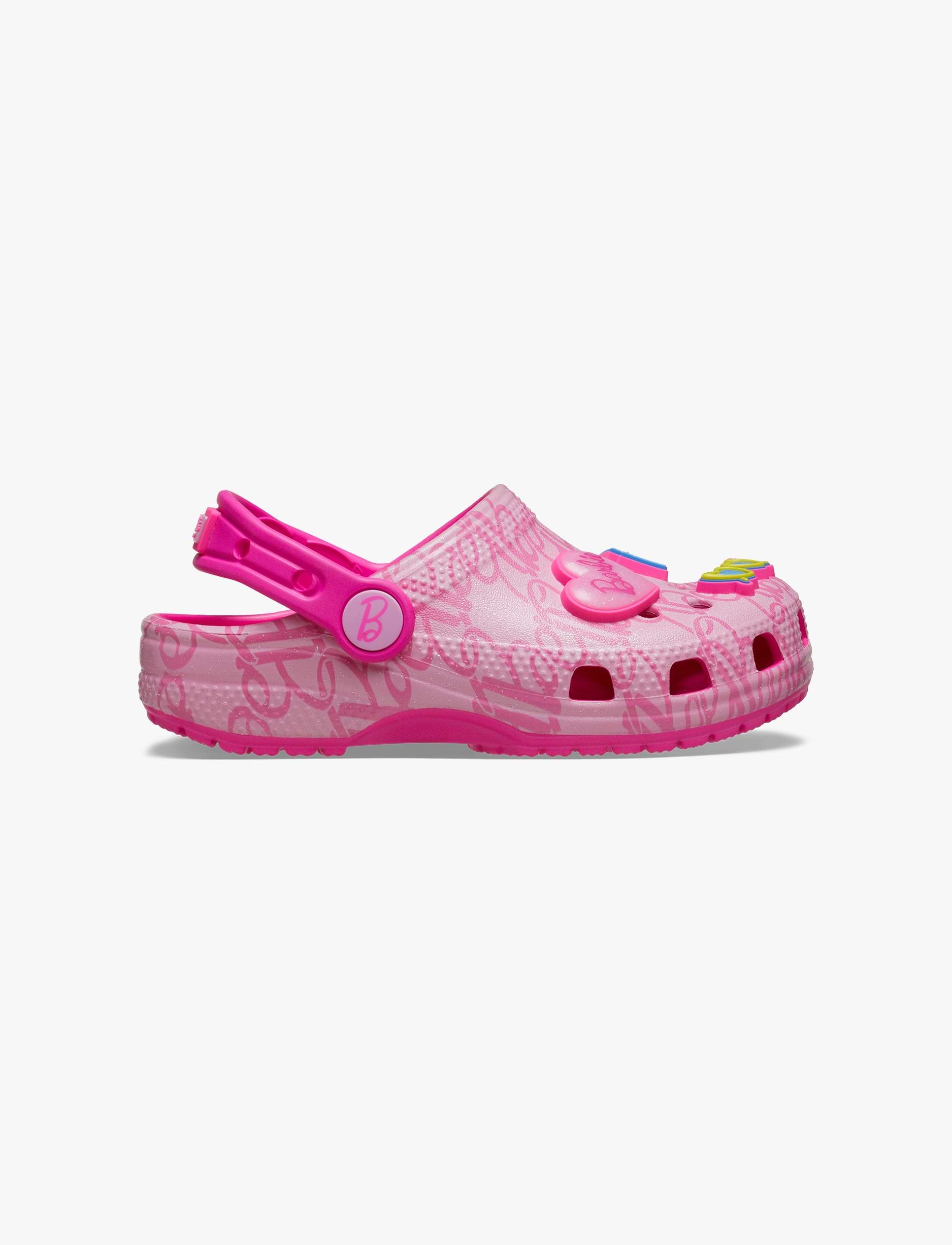 Crocs Barbie Classic Clog T - כפכפי קרוקס קלוג ברבי לבנות בצבע ורוד מידות קטנות
