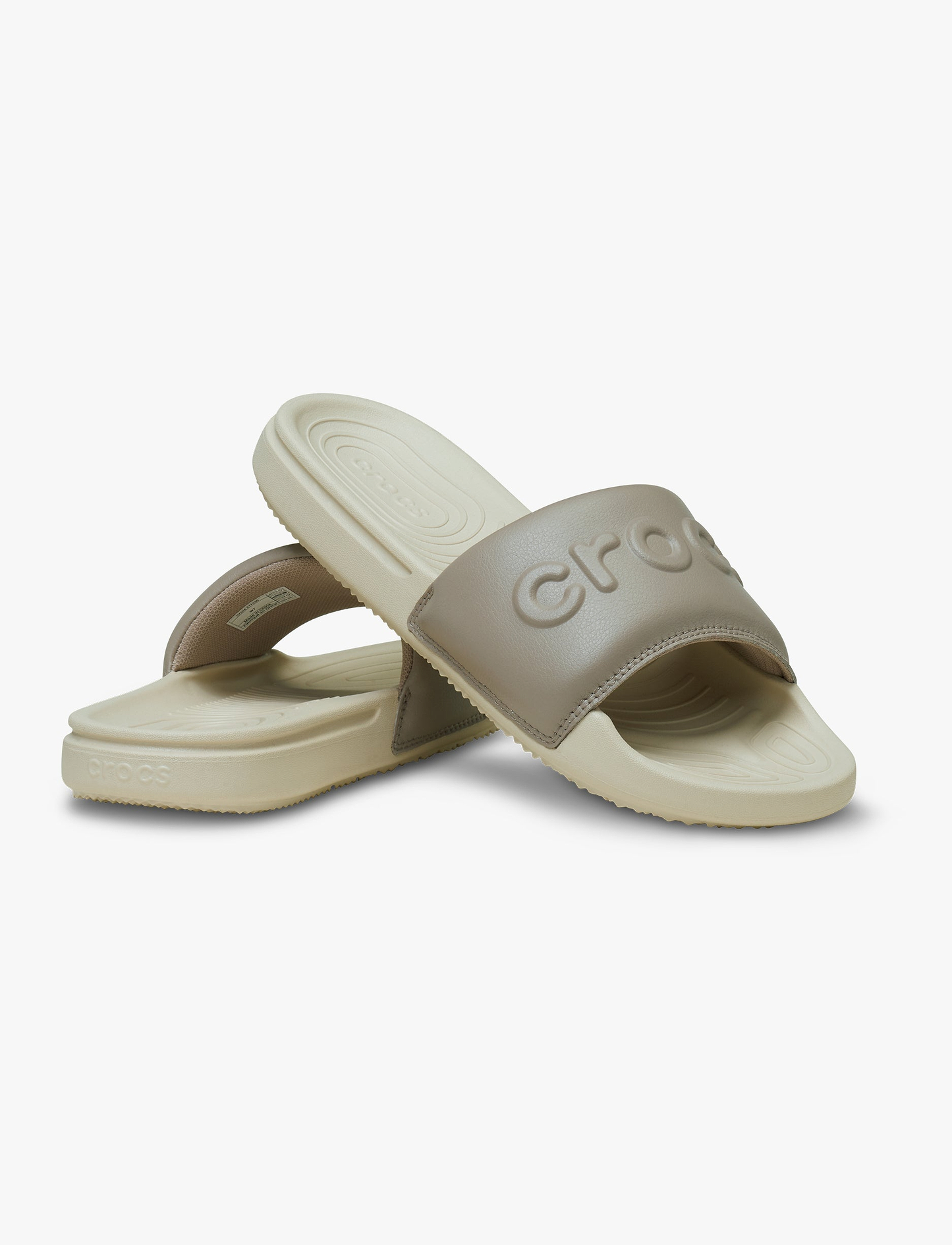 Crocs All Day Slide - כפכפי סלייד קרוקס לנשים בצבע בון/טאופ