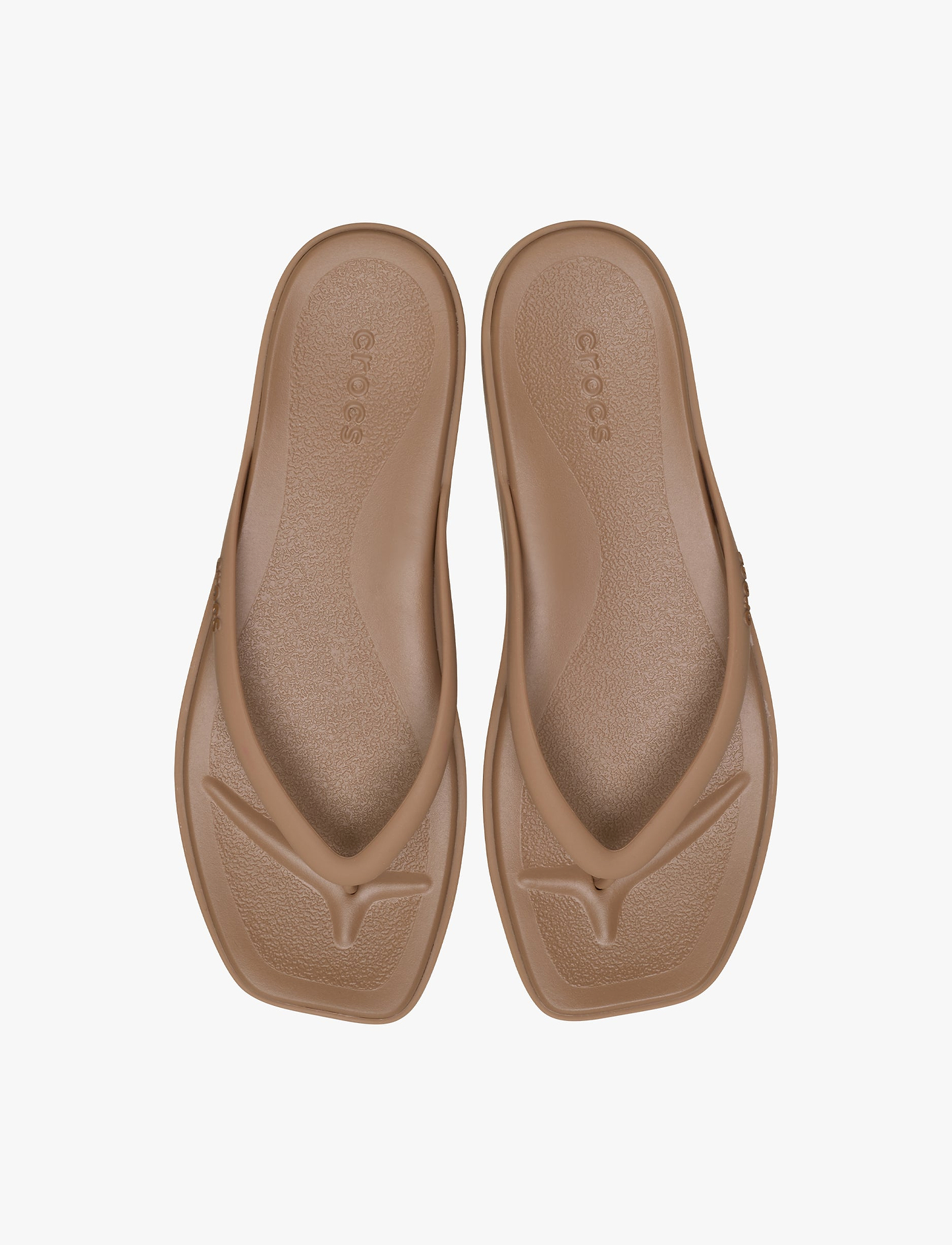 Crocs Miami Flip -  כפכפי אצבע קרוקס מיאמי לנשים בצבע חום שוקולד