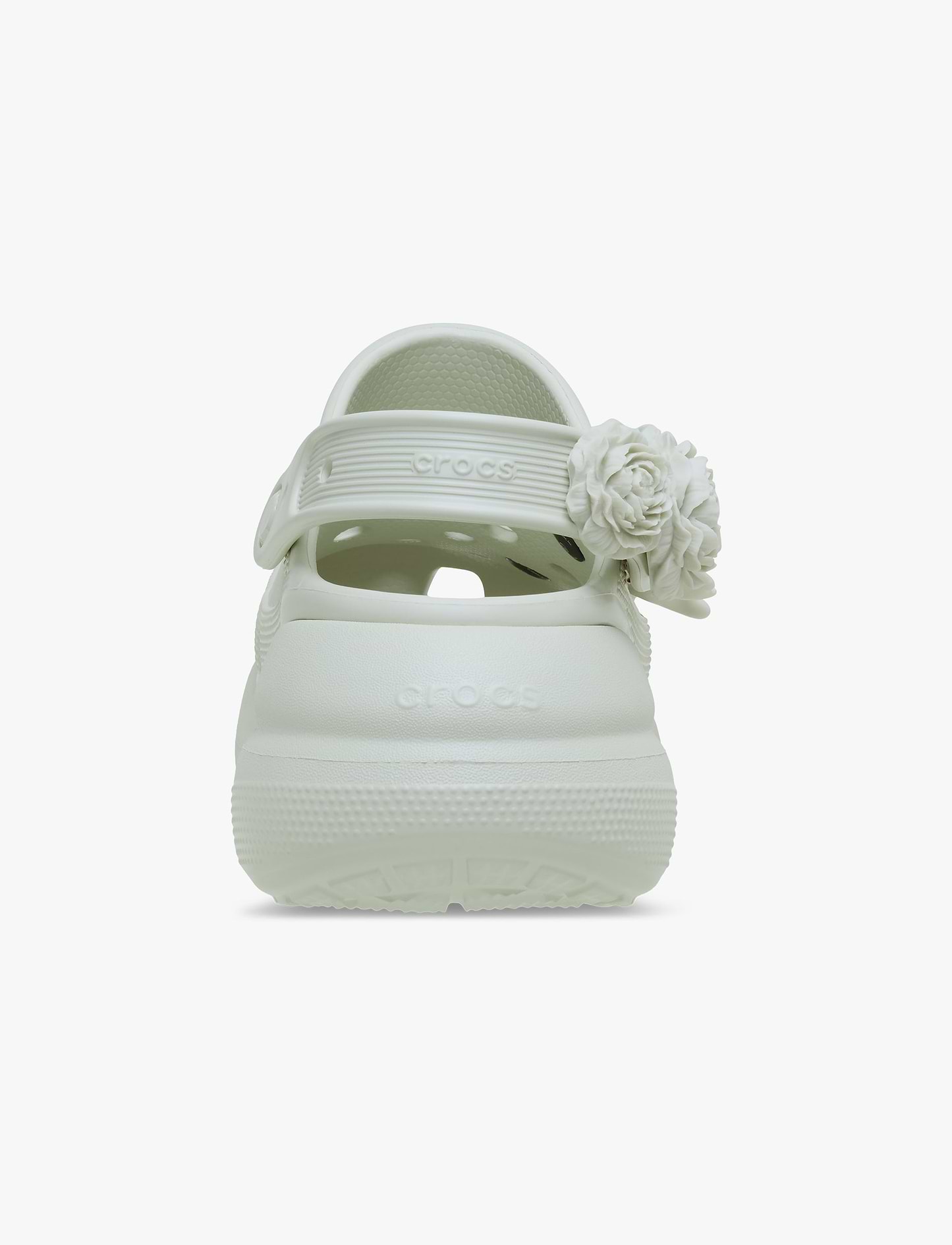 Crocs Crush Bouquet - כפכפי פלטפורמה קרוקס לנשים בצבע אפור