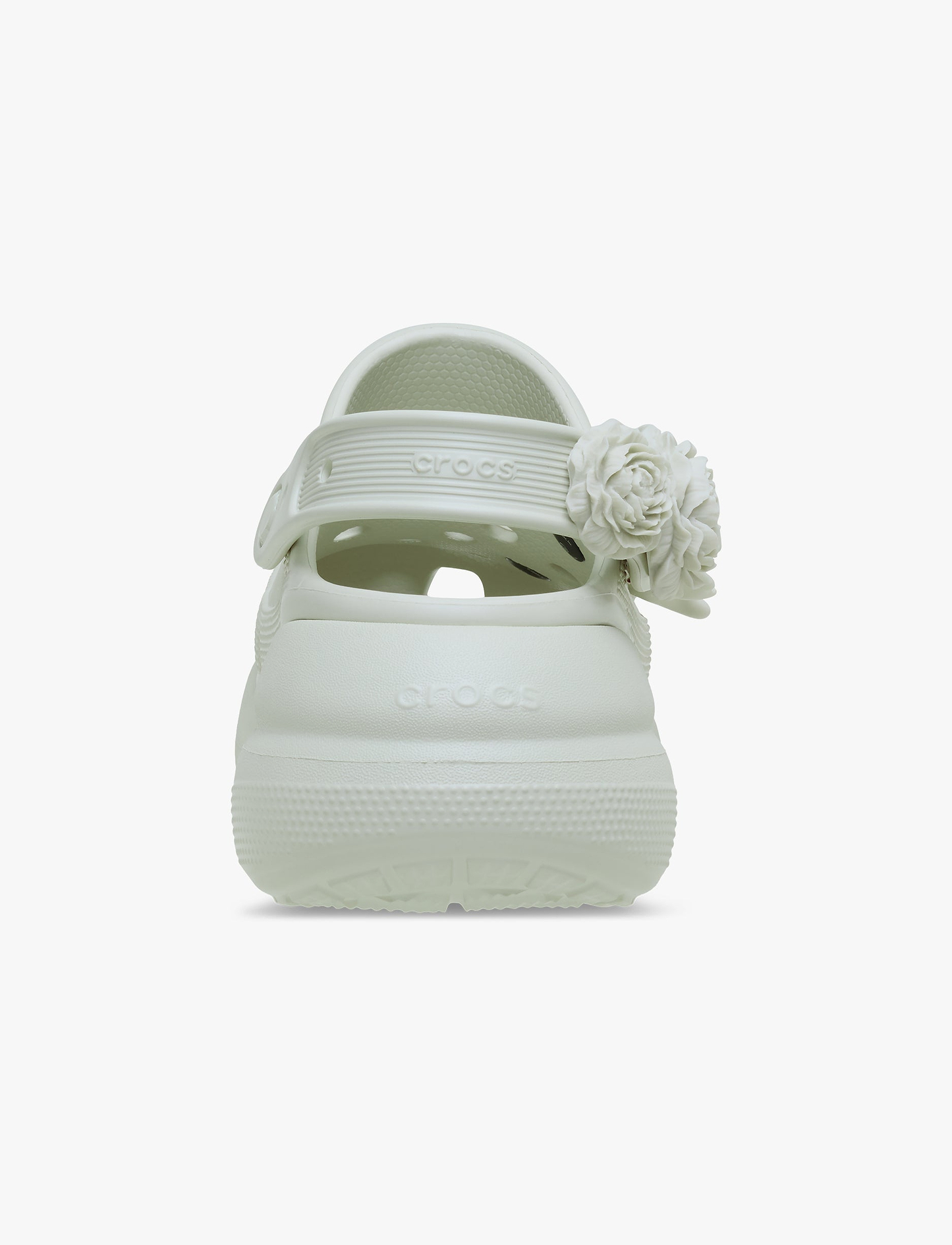 Crocs Crush Bouquet - כפכפי פלטפורמה קרוקס לנשים בצבע אפור