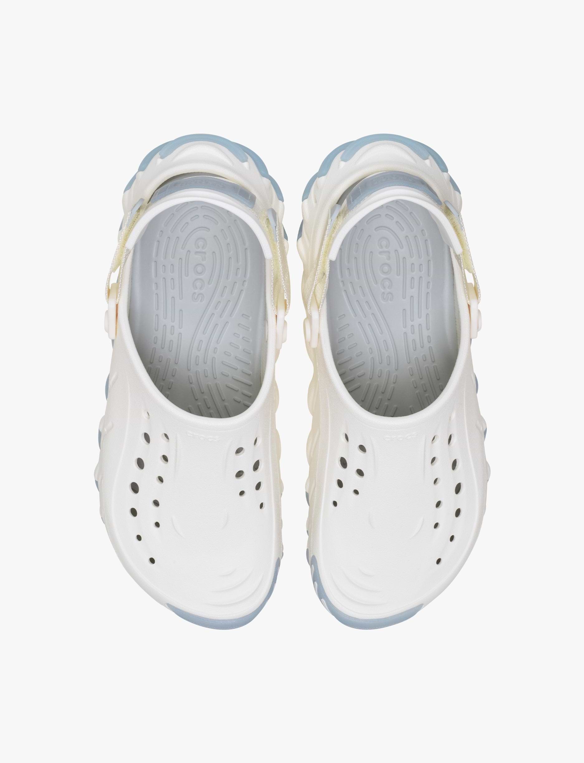 Crocs Echo Icy RO Clog - כפכפי קרוקס אקו קלוג בצבע לבן גיר