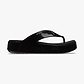 Crocs Getaway Platform Patent Flip - כפכפי אצבע קרוקס לנשים בצבע שחור