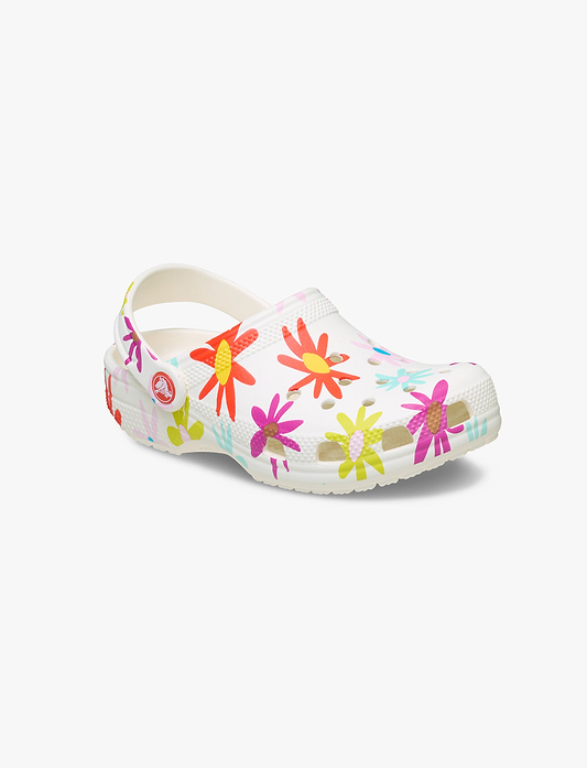 Crocs Kid's Classic Crafted Daisy Clog -  כפכפי קלוג קרוקס לילדים בהדפס פרחוני