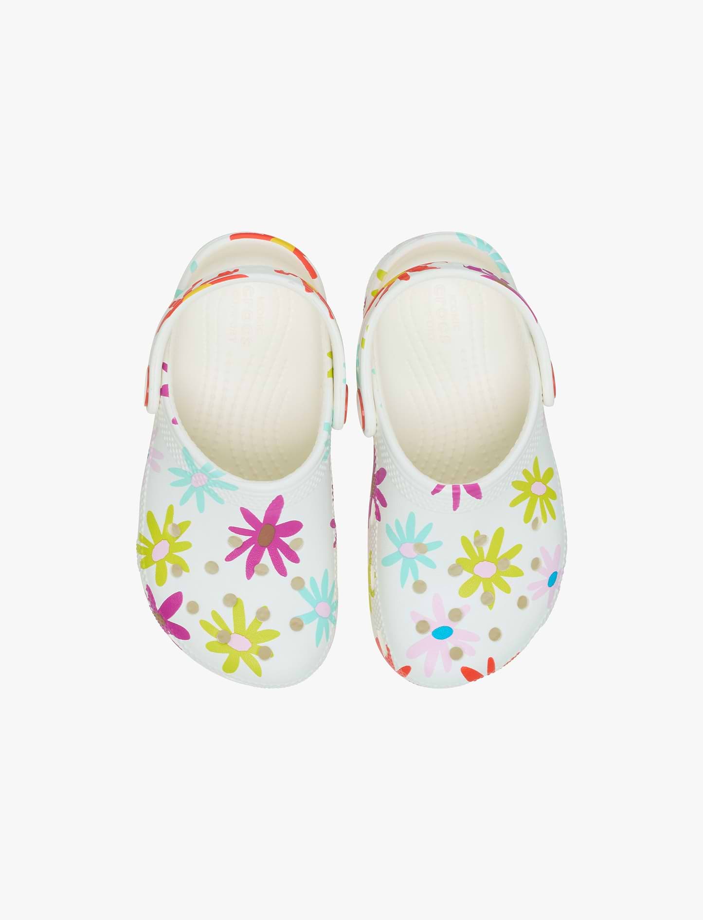 Crocs Classic Crafted Daisy Clog T - כפכפי קלוג קרוקס בהדפס פרחוני לילדים מידות קטנות
