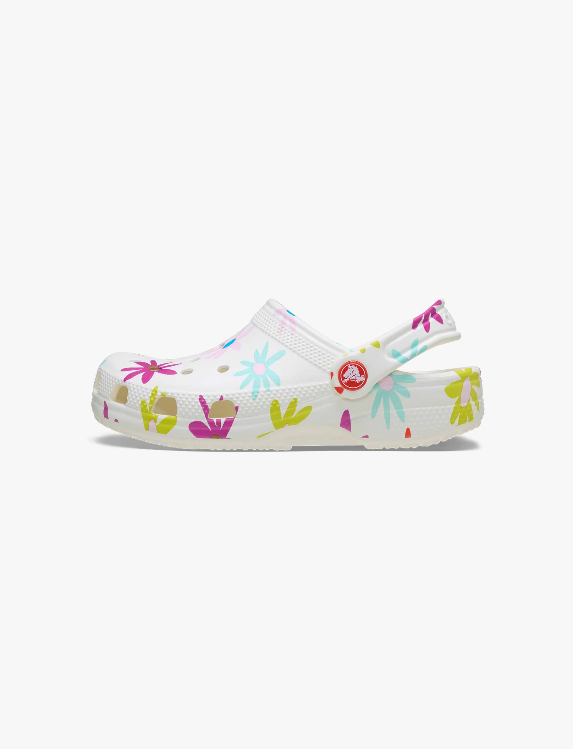 Crocs Classic Crafted Daisy Clog T -  כפכפי קלוג קרוקס בהדפס פרחוני לילדים מידות קטנות