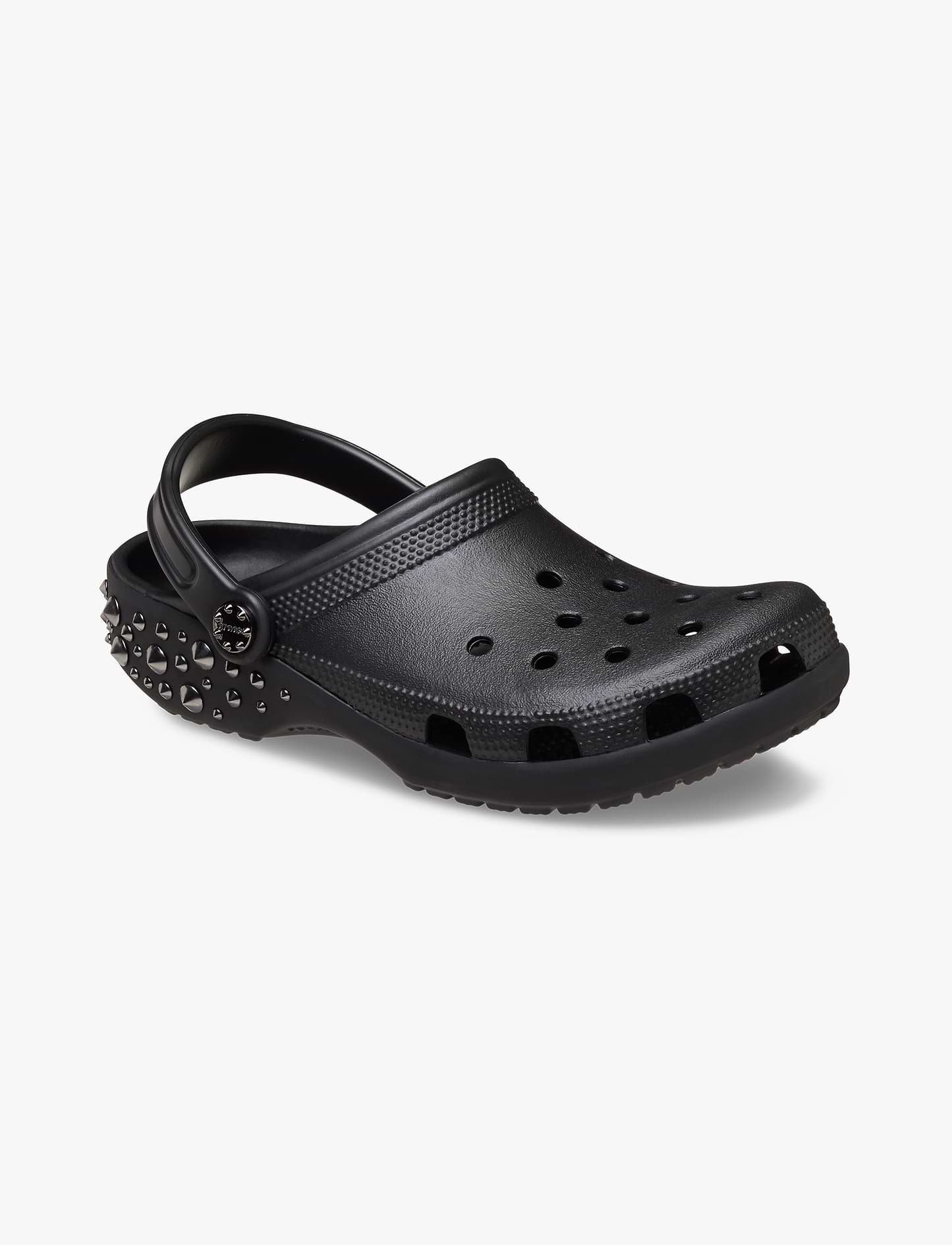 Crocs Classic Studded Clog - כפכפי קרוקס קלוג בעיטור ניטים בצבע שחור