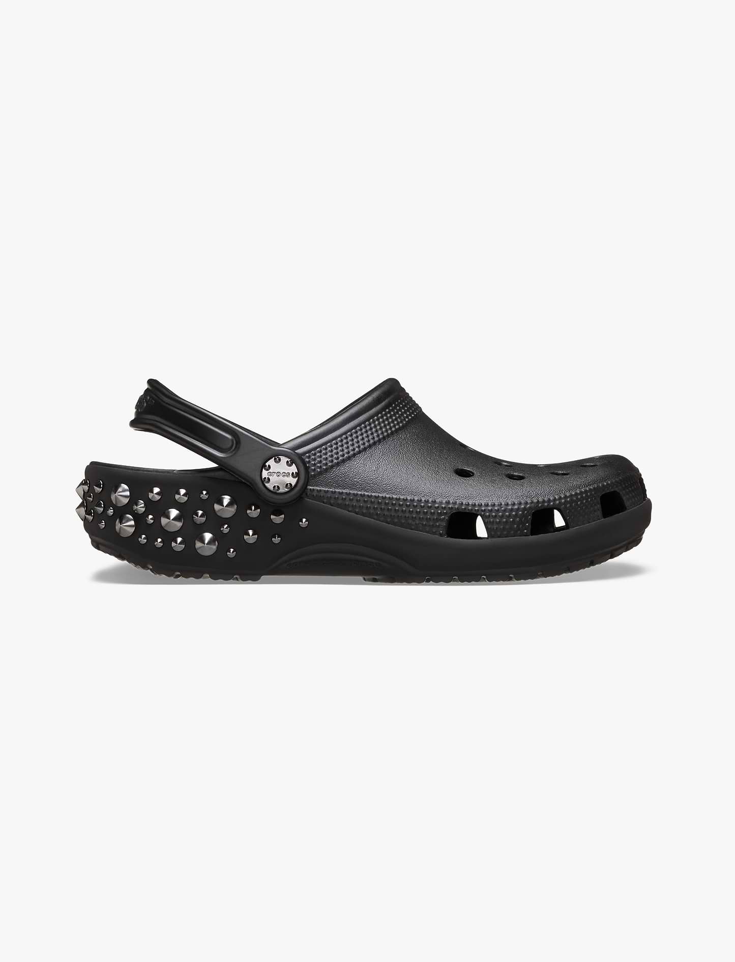 Crocs Classic Studded Clog - כפכפי קרוקס קלוג בעיטור ניטים בצבע שחור