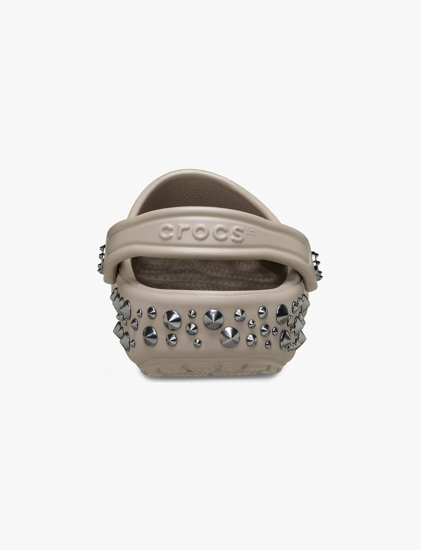 Crocs Classic Studded Clog - כפכפי קרוקס קלוג בעיטור ניטים בצבע טאופ