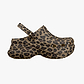Crocs Bae Animal Clog -  כפכפי קלוג קרוקס ביי פלטפורמה לנשים בהדפס מנומר