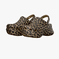 Crocs Bae Animal Clog -  כפכפי קלוג קרוקס ביי פלטפורמה לנשים בהדפס מנומר