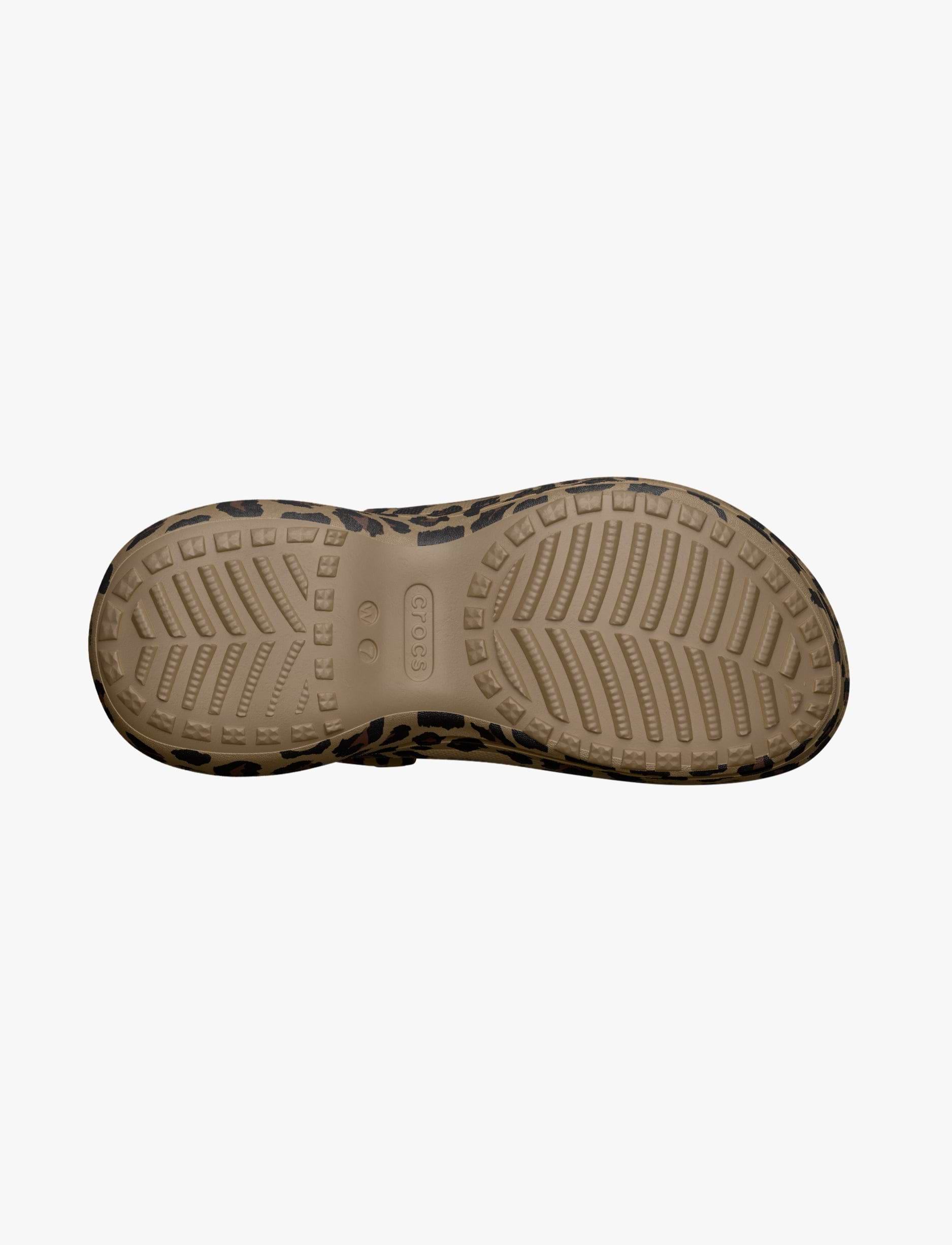 Crocs Bae Animal Clog -  כפכפי קלוג קרוקס ביי פלטפורמה לנשים בהדפס מנומר