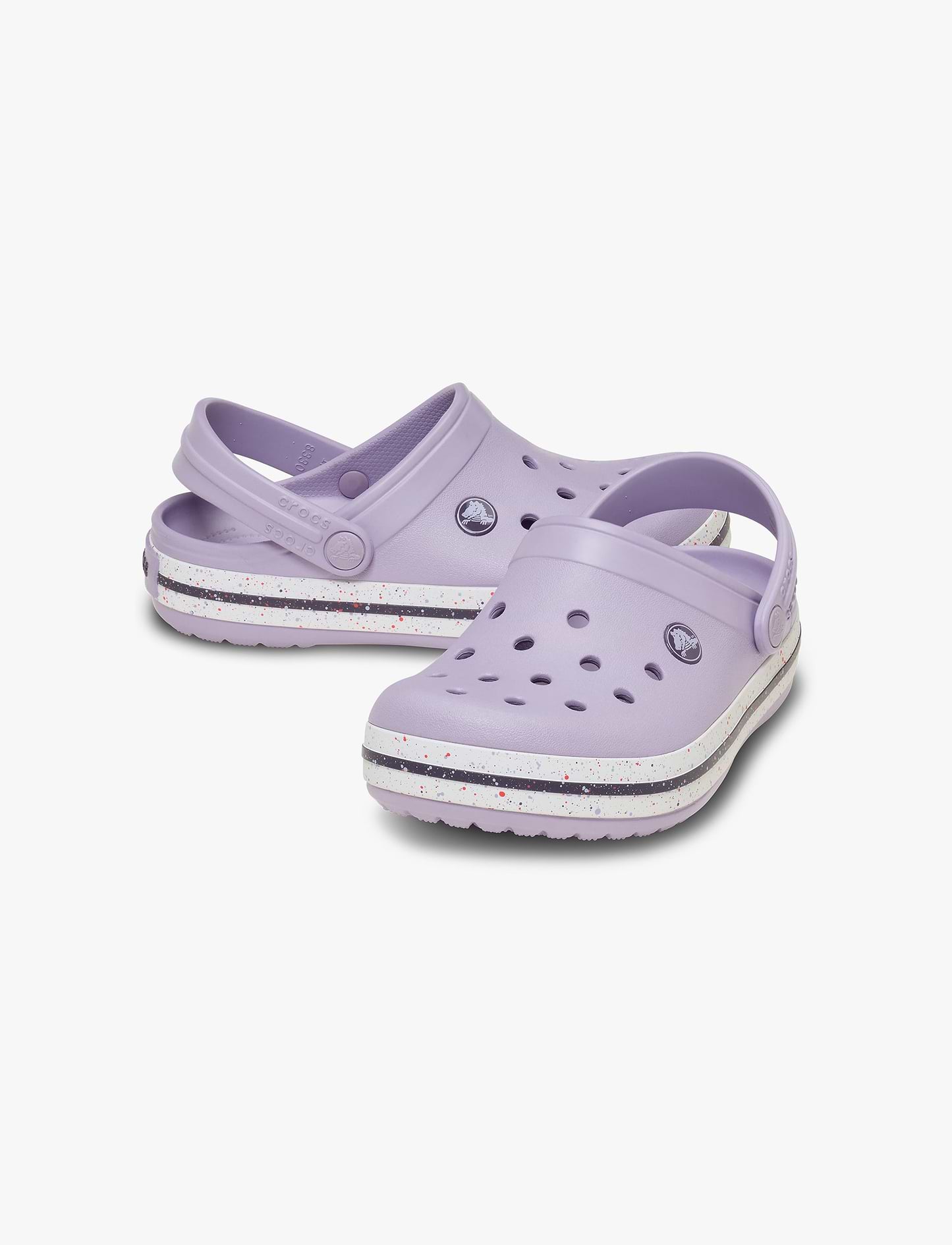 Crocs Crocband Speckled Band Clog - כפכפי קרוקבנד קלוג לילדים בצבע לבנדר