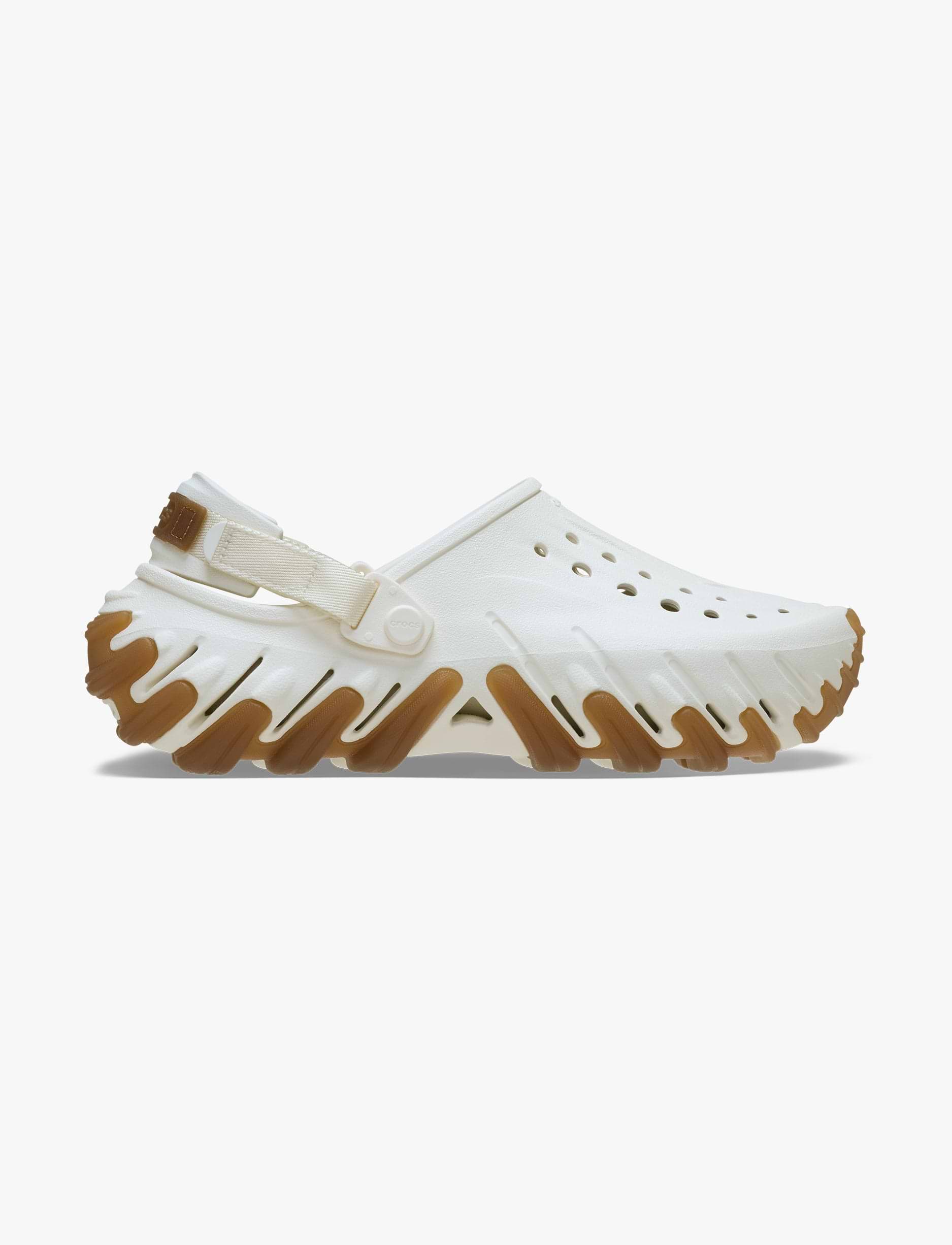Crocs Echo Gum RO Clog - כפכפי אקו קלוג בצבע לבן גיר