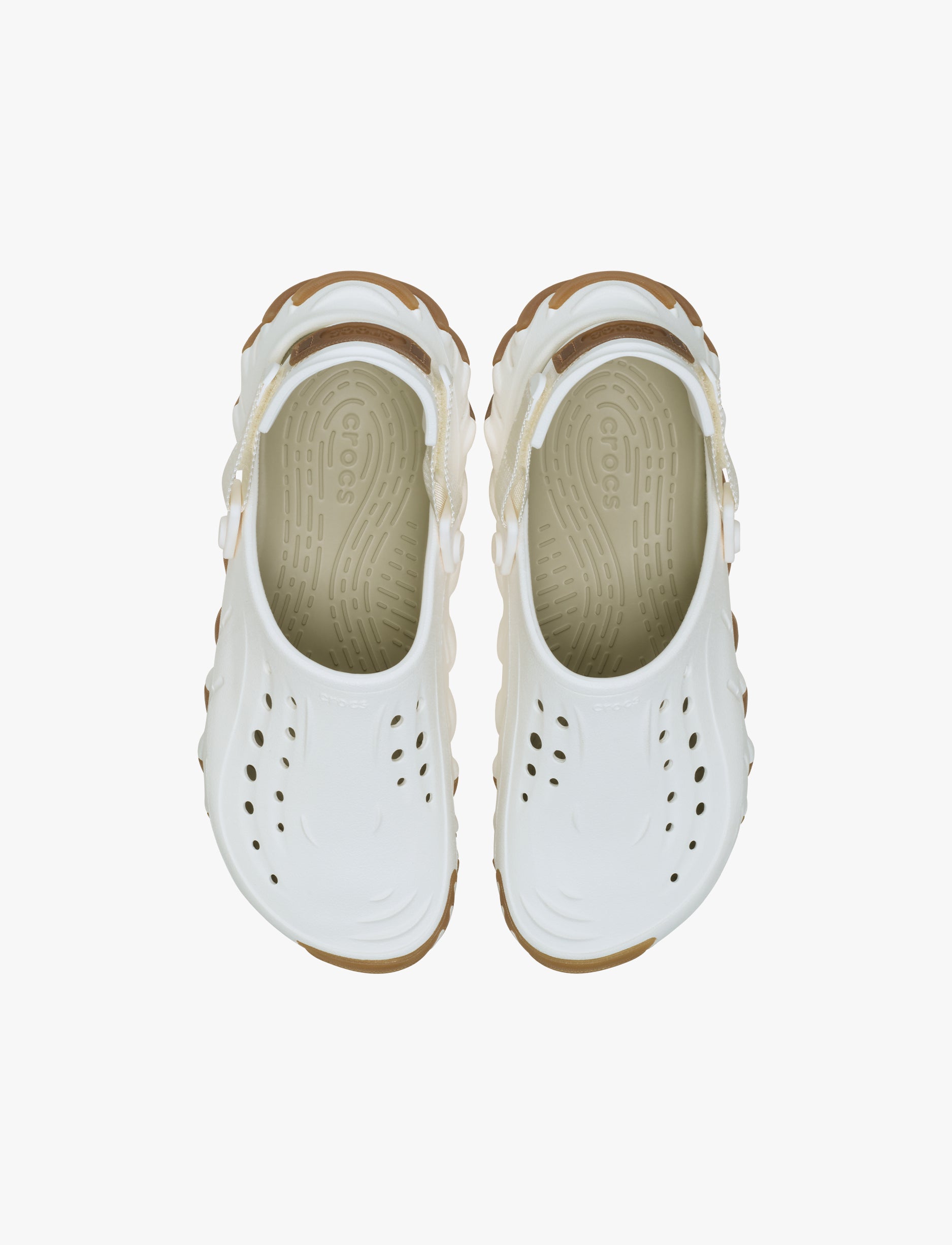 Crocs Echo Gum RO Clog - כפכפי אקו קלוג בצבע לבן גיר