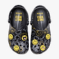 Crocs Smiley Classic Clog - כפכפי קלוג קרוקס סמיילי בצבע שחור/צהוב