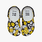 Crocs Smiley Classic Clog K - כפכפי קלוג קרוקס סמיילי לילדים בצבע שחור/לבן/צהוב