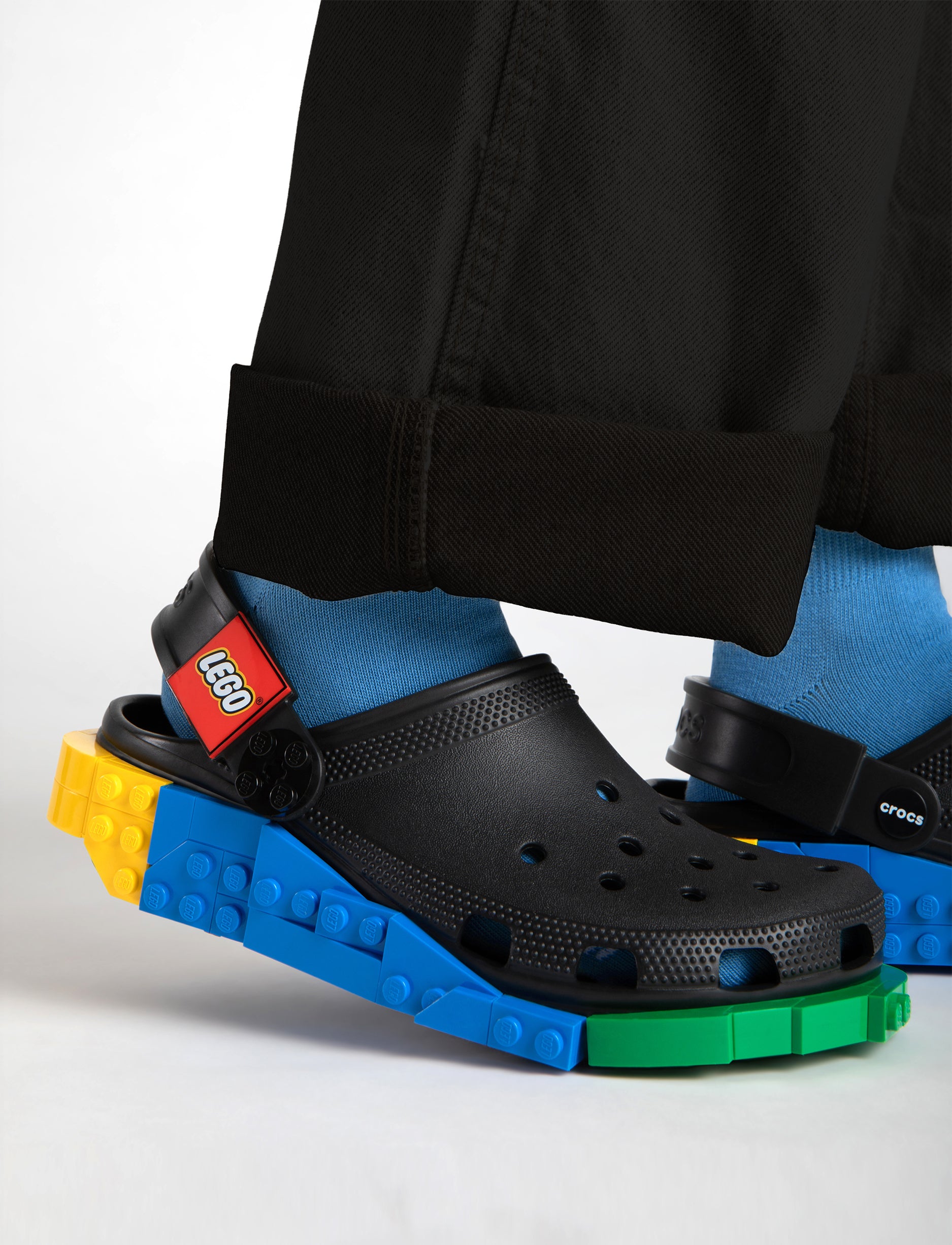 Crocs LEGO 4LW System Clog - כפכפי קלוג קרוקס לגו בצבע שחור