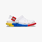 Crocs LEGO 4LW System Clog K - כפכפי קלוג קרוקס לגו לילדים בצבע לבן