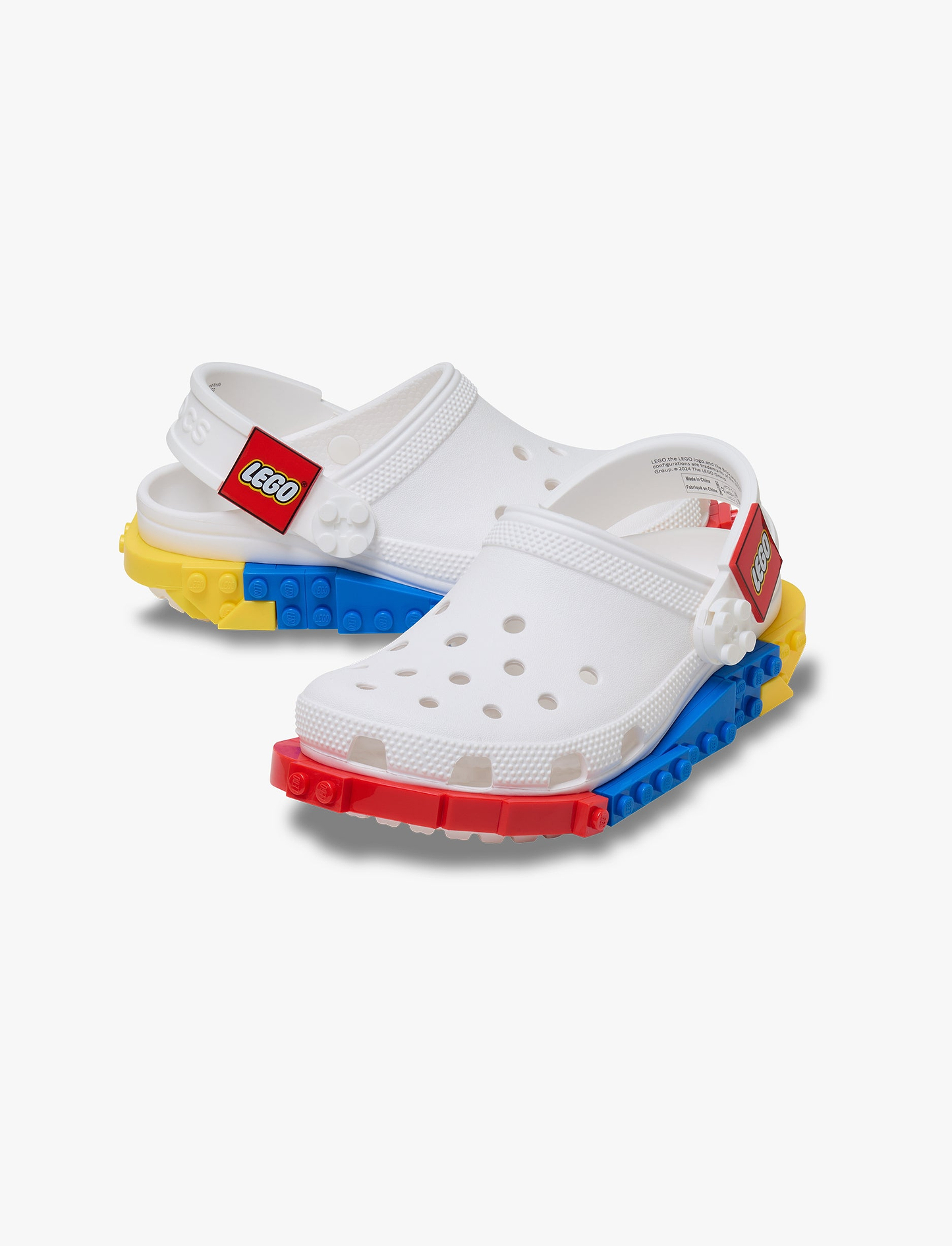 Crocs LEGO 4LW System Clog K - כפכפי קלוג קרוקס לגו לילדים בצבע לבן