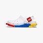 Crocs LEGO 4LW System Clog K - כפכפי קלוג קרוקס לגו לילדים בצבע לבן