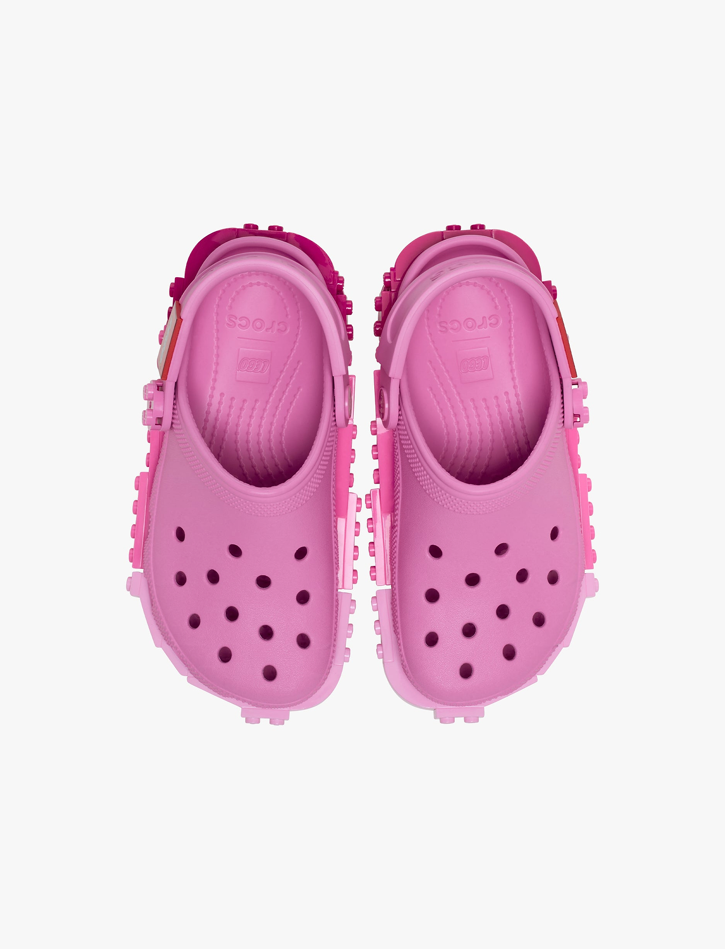 Crocs LEGO 4LW System Clog K - כפכפי קלוג קרוקס לגו לילדים בצבע ורוד טאפי