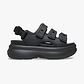 Crocs Soho Frosted Sport Sandal - סנדלי פלטפורמה קרוקס סוהו לנשים בצבע שחור