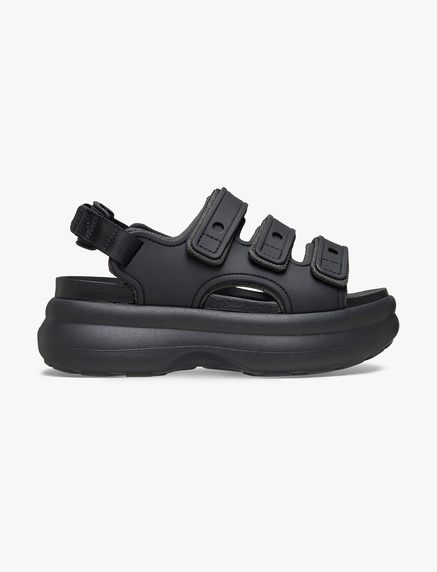 Crocs Soho Frosted Sport Sandal - סנדלי פלטפורמה קרוקס סוהו לנשים בצבע שחור