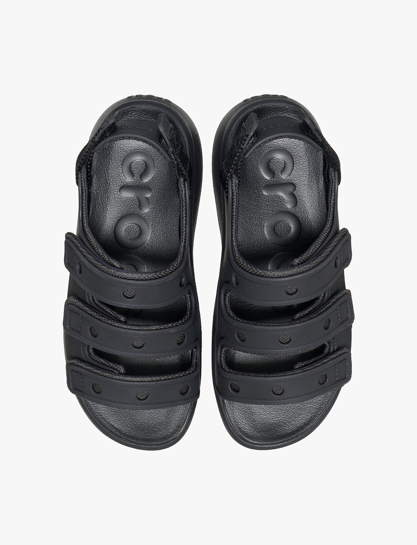 Crocs Soho Frosted Sport Sandal - סנדלי פלטפורמה קרוקס סוהו לנשים בצבע שחור