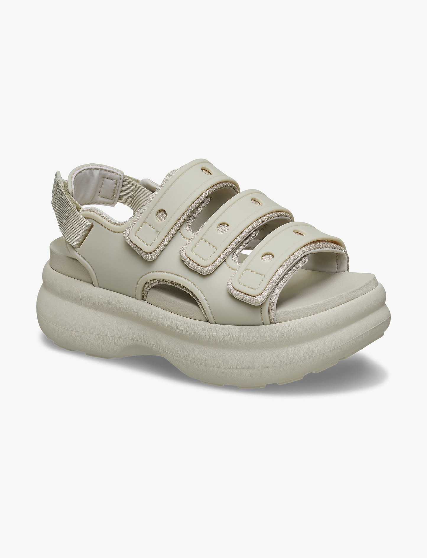 Crocs Soho Frosted Sport Sandal - סנדלי פלטפורמה קרוקס סוהו לנשים בצבע מטאור