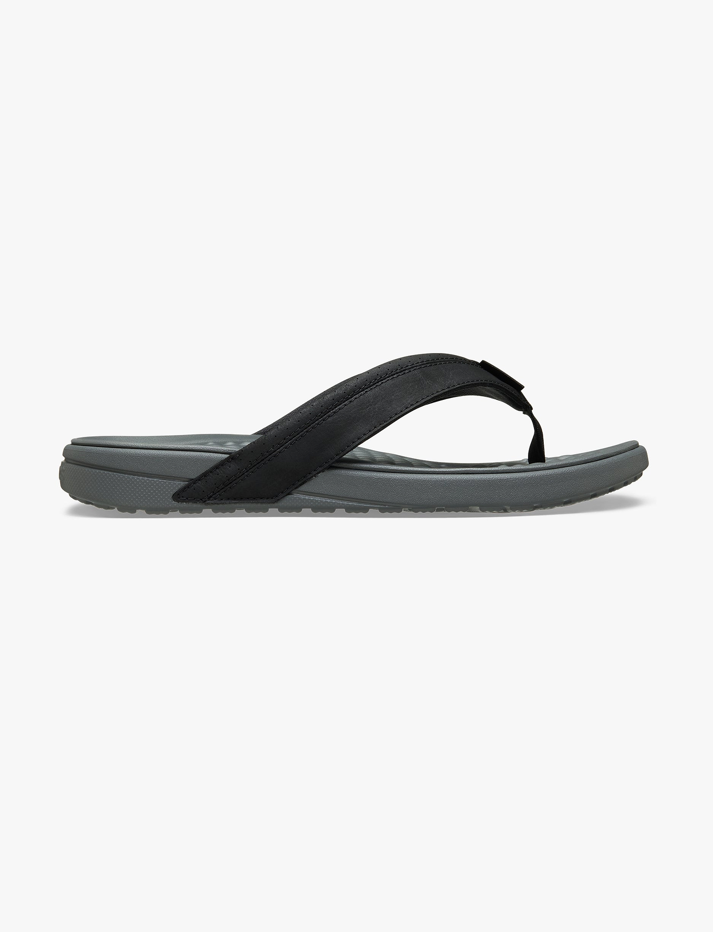 Crocs Yukon Surf LR Flip - כפכפי אצבע קרוקס לגברים בצבע אפור סלייט/שחור