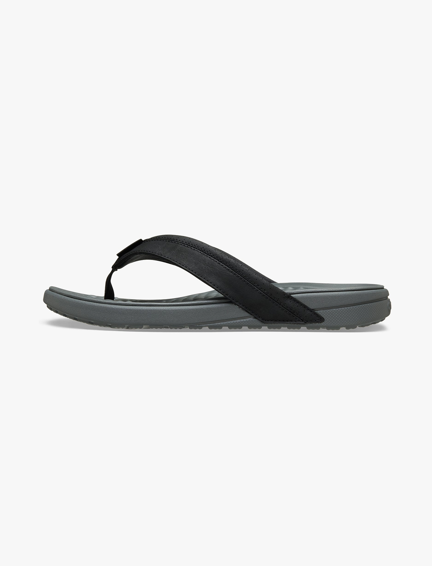 Crocs Yukon Surf LR Flip - כפכפי אצבע קרוקס לגברים בצבע אפור סלייט/שחור