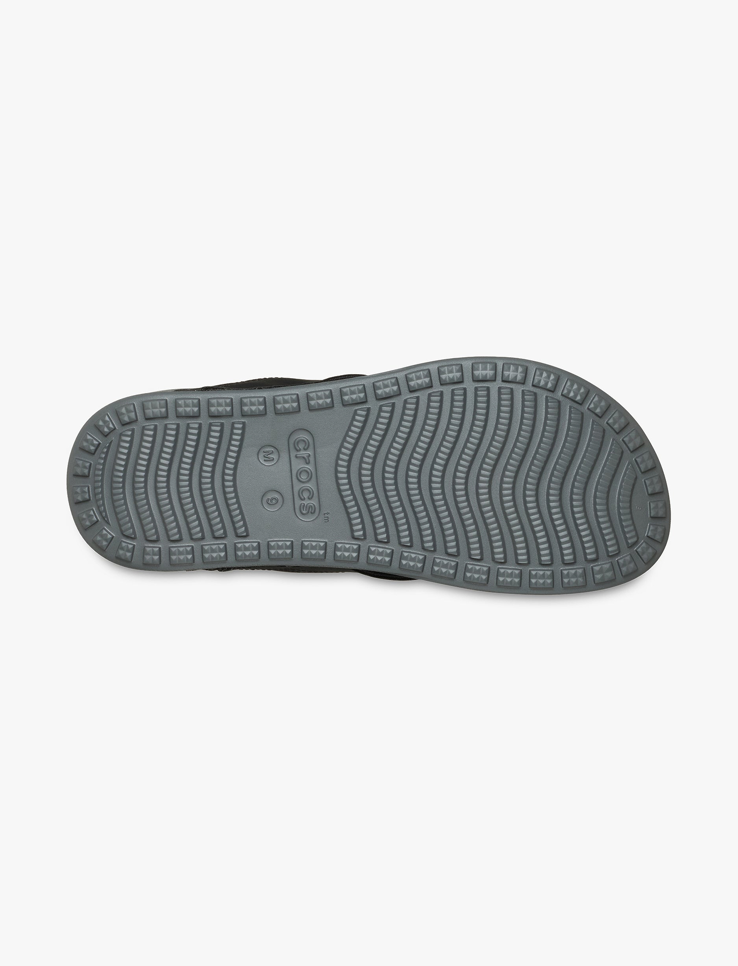 Crocs Yukon Surf LR Flip - כפכפי אצבע קרוקס לגברים בצבע אפור סלייט/שחור