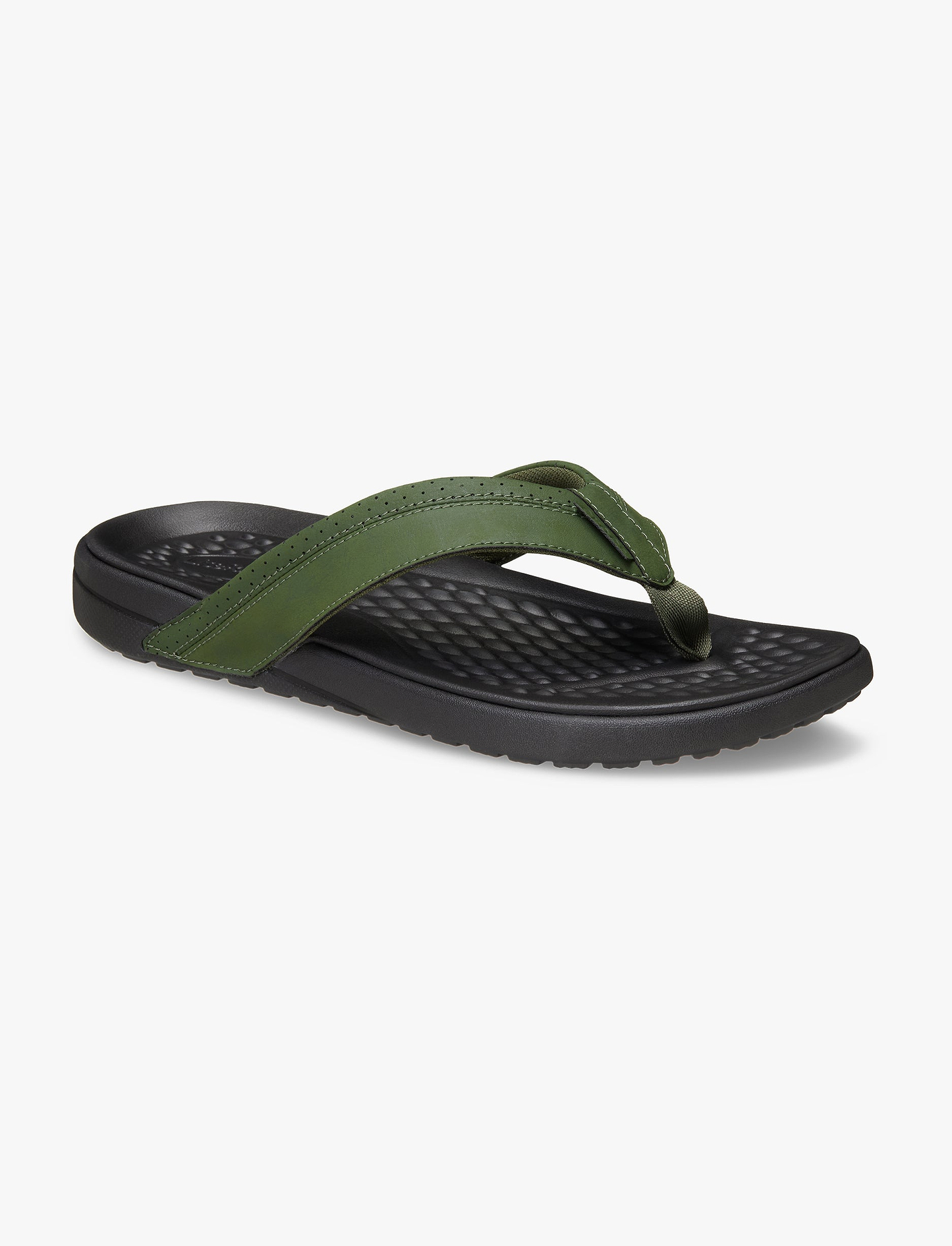Crocs Yukon Surf LR Flip - כפכפי אצבע קרוקס לגברים בצבע ארמי ירוק / שחור