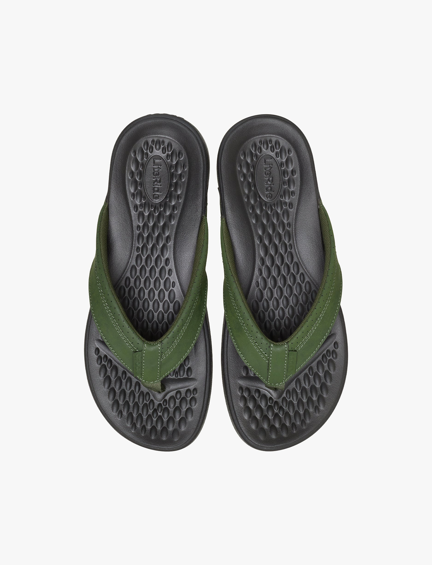 Crocs Yukon Surf LR Flip - כפכפי אצבע קרוקס לגברים בצבע ארמי ירוק / שחור