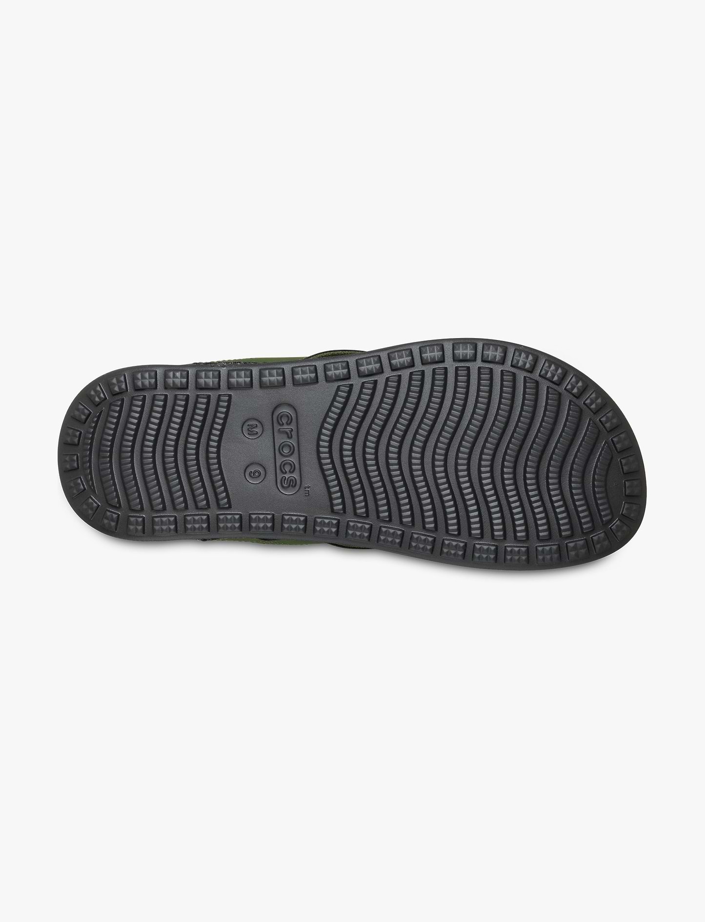 Crocs Yukon Surf LR Flip - כפכפי אצבע קרוקס לגברים בצבע ארמי ירוק / שחור