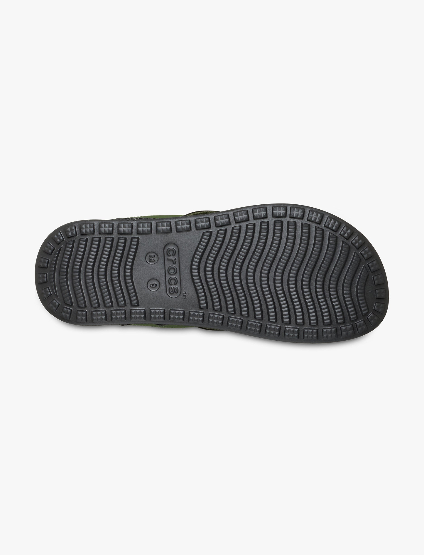 Crocs Yukon Surf LR Flip - כפכפי אצבע קרוקס לגברים בצבע ארמי ירוק / שחור