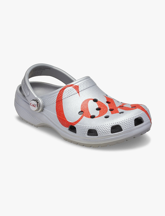 Crocs Diet Coke Classic Clog - כפכפי קרוקס קלאסיק קלוג דיאט קוקה קולה בצבע אפור/אדום