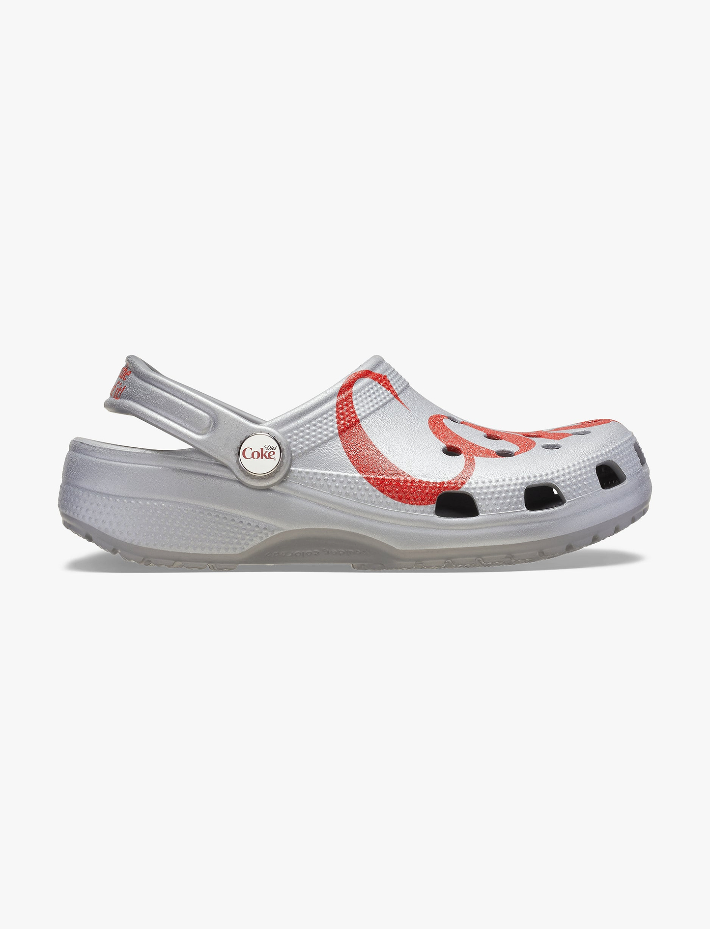 Crocs Diet Coke Classic Clog - כפכפי קרוקס קלאסיק קלוג דיאט קוקה קולה בצבע אפור/אדום