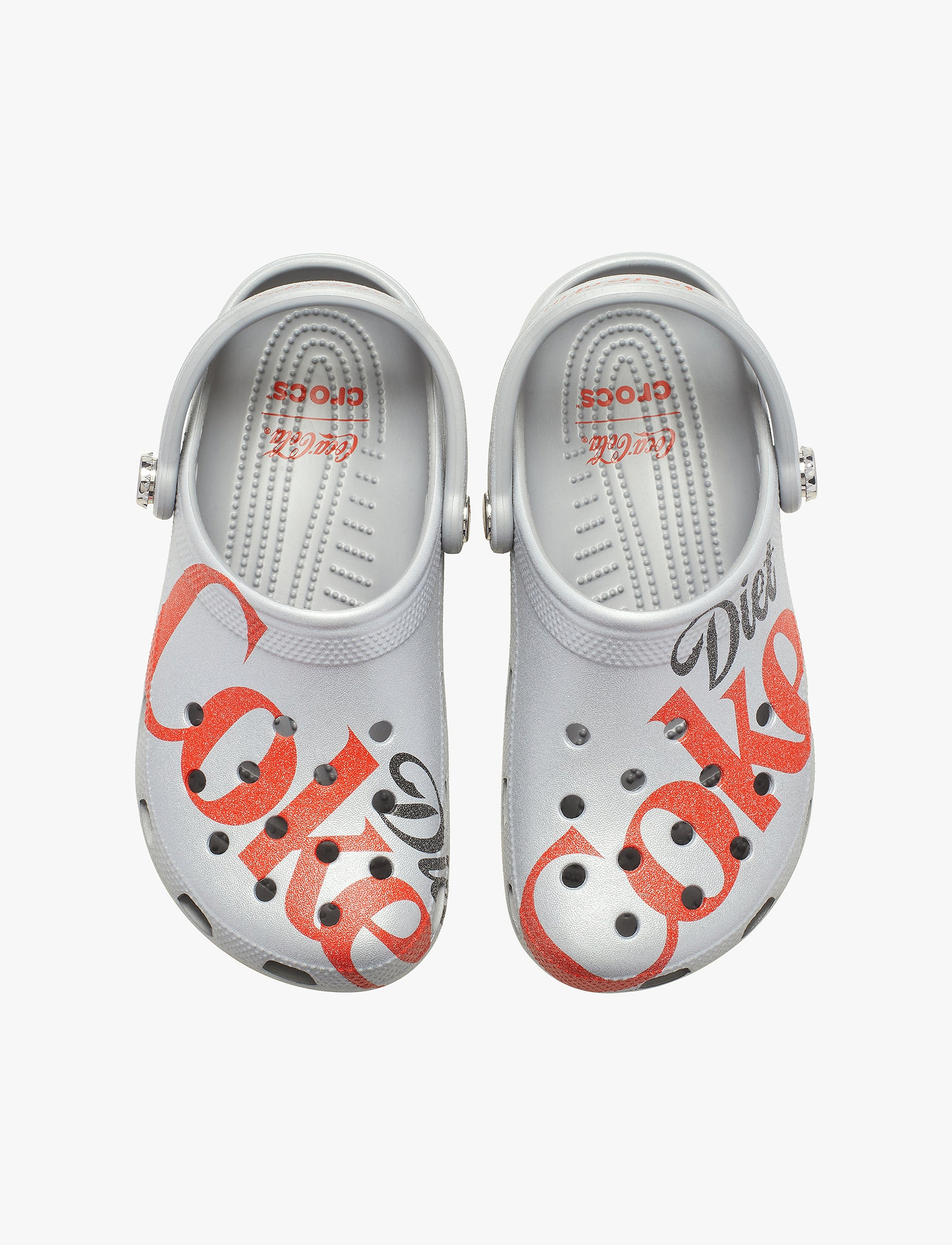 Crocs Diet Coke Classic Clog - כפכפי קרוקס קלאסיק קלוג דיאט קוקה קולה בצבע אפור/אדום