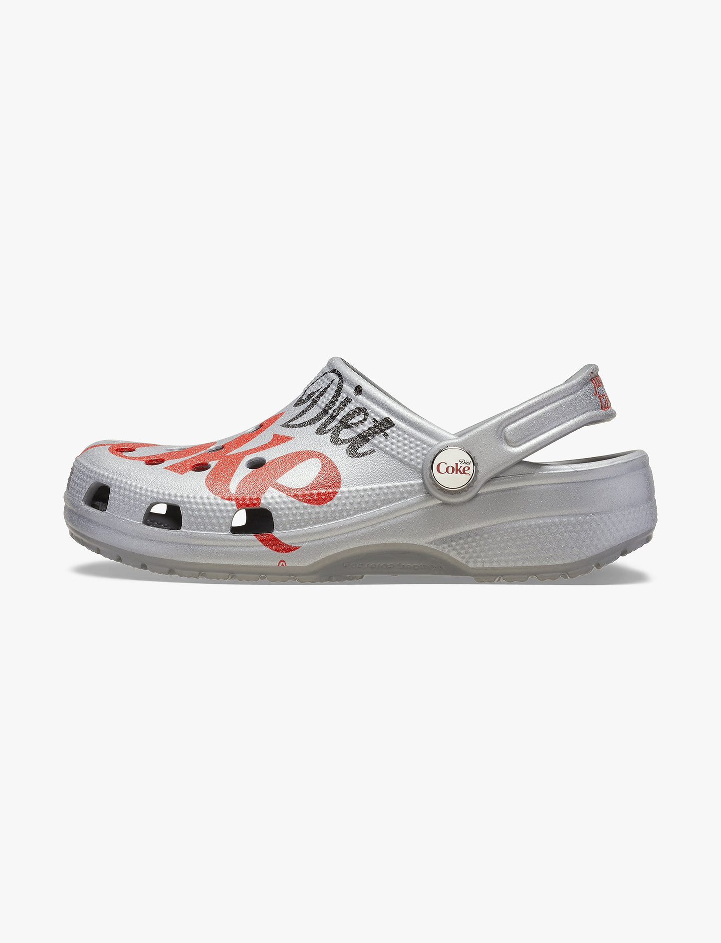 Crocs Diet Coke Classic Clog - כפכפי קרוקס קלאסיק קלוג דיאט קוקה קולה בצבע אפור/אדום