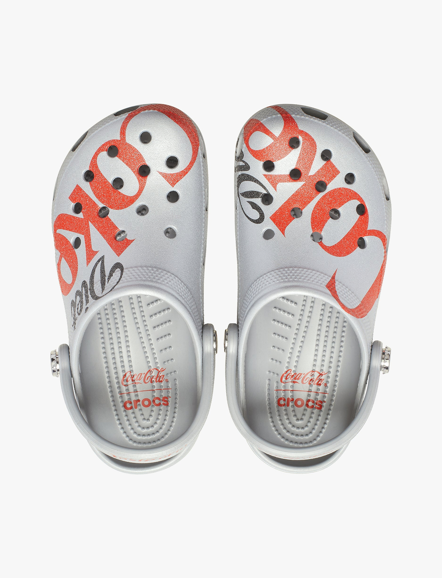 Crocs Diet Coke Classic Clog - כפכפי קרוקס קלאסיק קלוג דיאט קוקה קולה בצבע אפור/אדום
